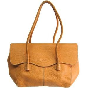Tod's Beige Leather Satchel Handbag